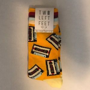 NWT Two Left Feet Mix Tape socks